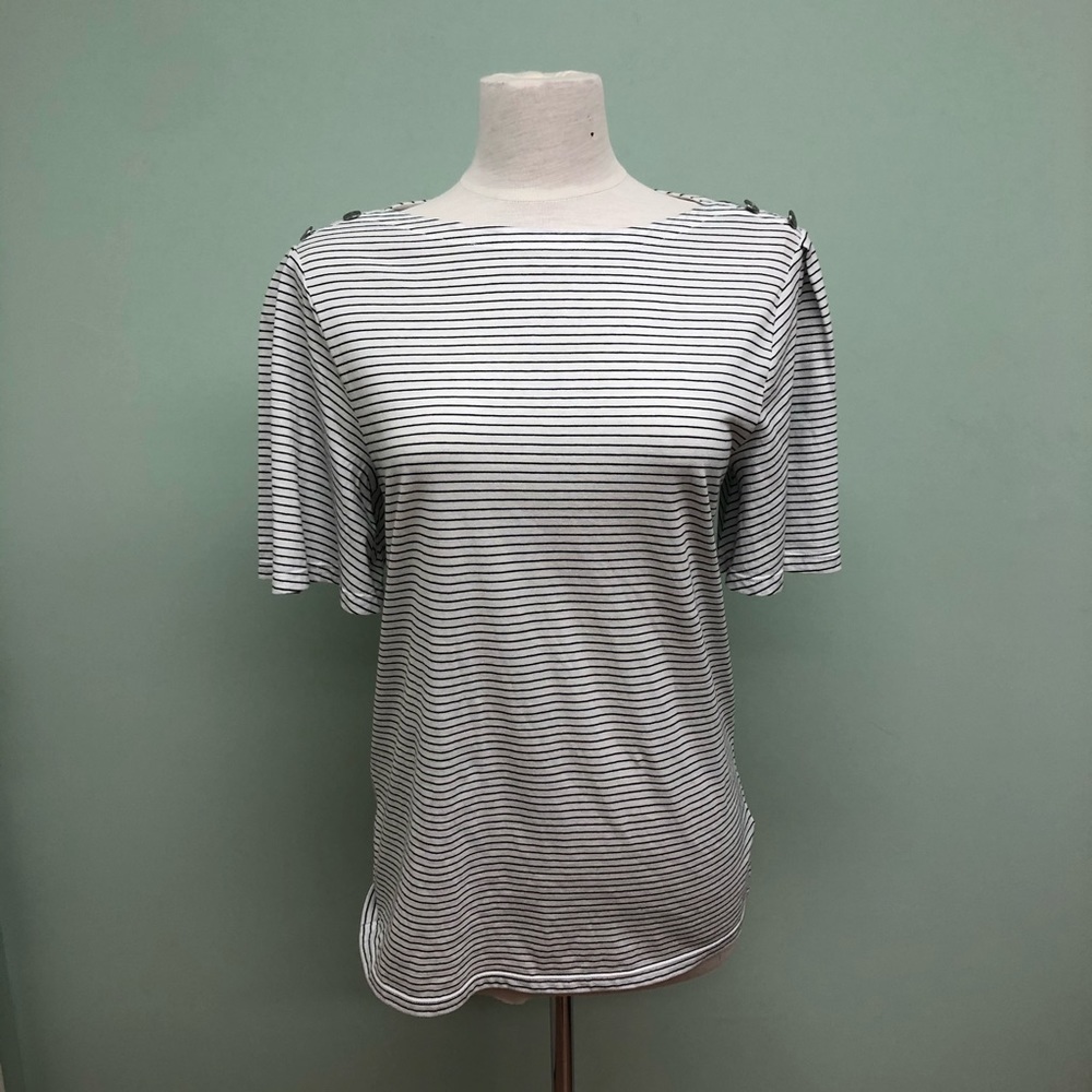 Lauren Ralph Lauren | Women's Striped T-Shirt | Size Large